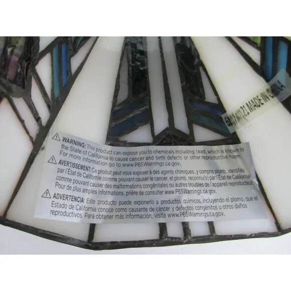 Westinghouse 8112100 2-1/4" Square Tiffany Lamp Shade Art Deco Pack of 2 - Picture 4 of 10